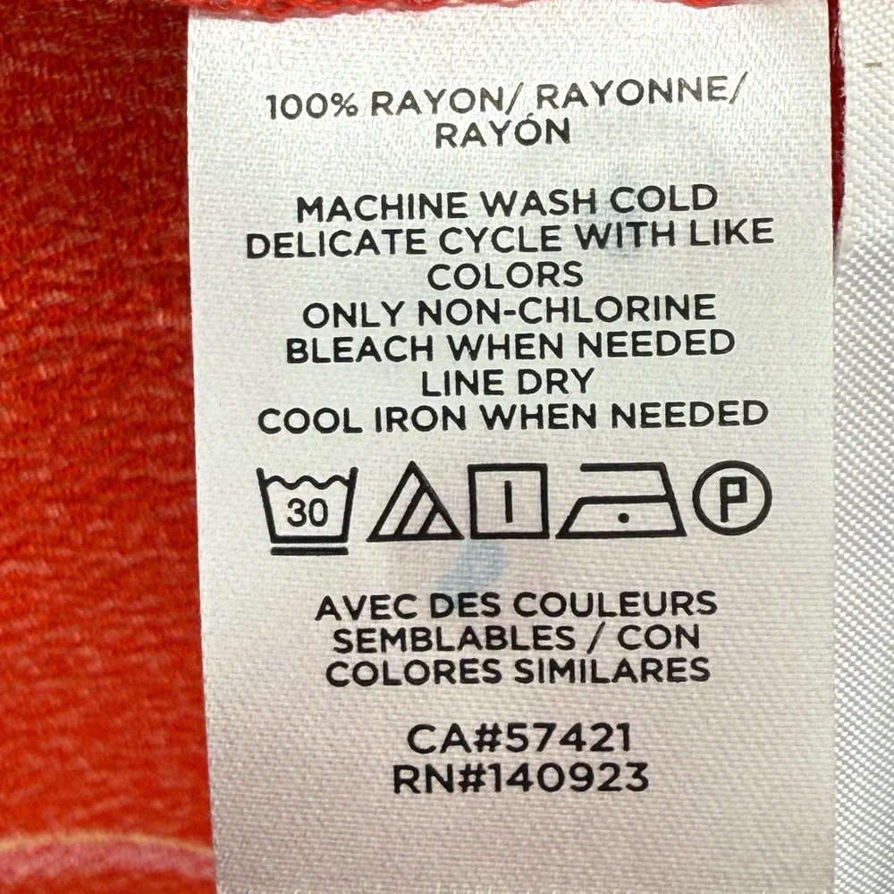 Loft size 10 Women’s Red Floral Lily Cap Sleeve Side Slit Midi Dress - Picture 7 of 9